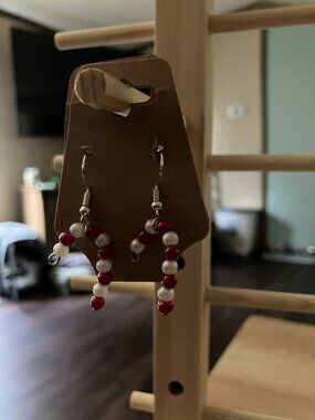 Handcrafted Candy Cane Earrings